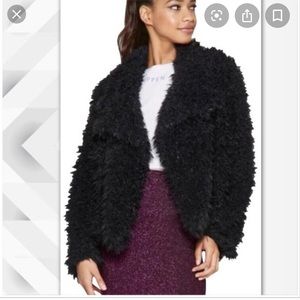 Wild fable- black fuzzy jacket-NWT